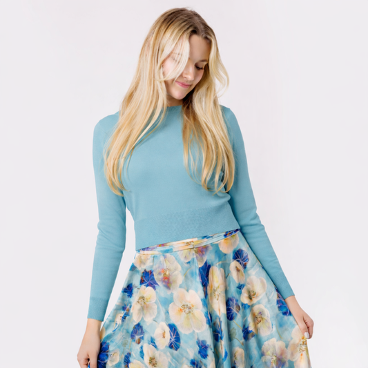 Sweater Solid Smokey Blue