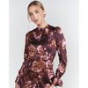 Aliza Dress Exotic Maroon Adina LV
