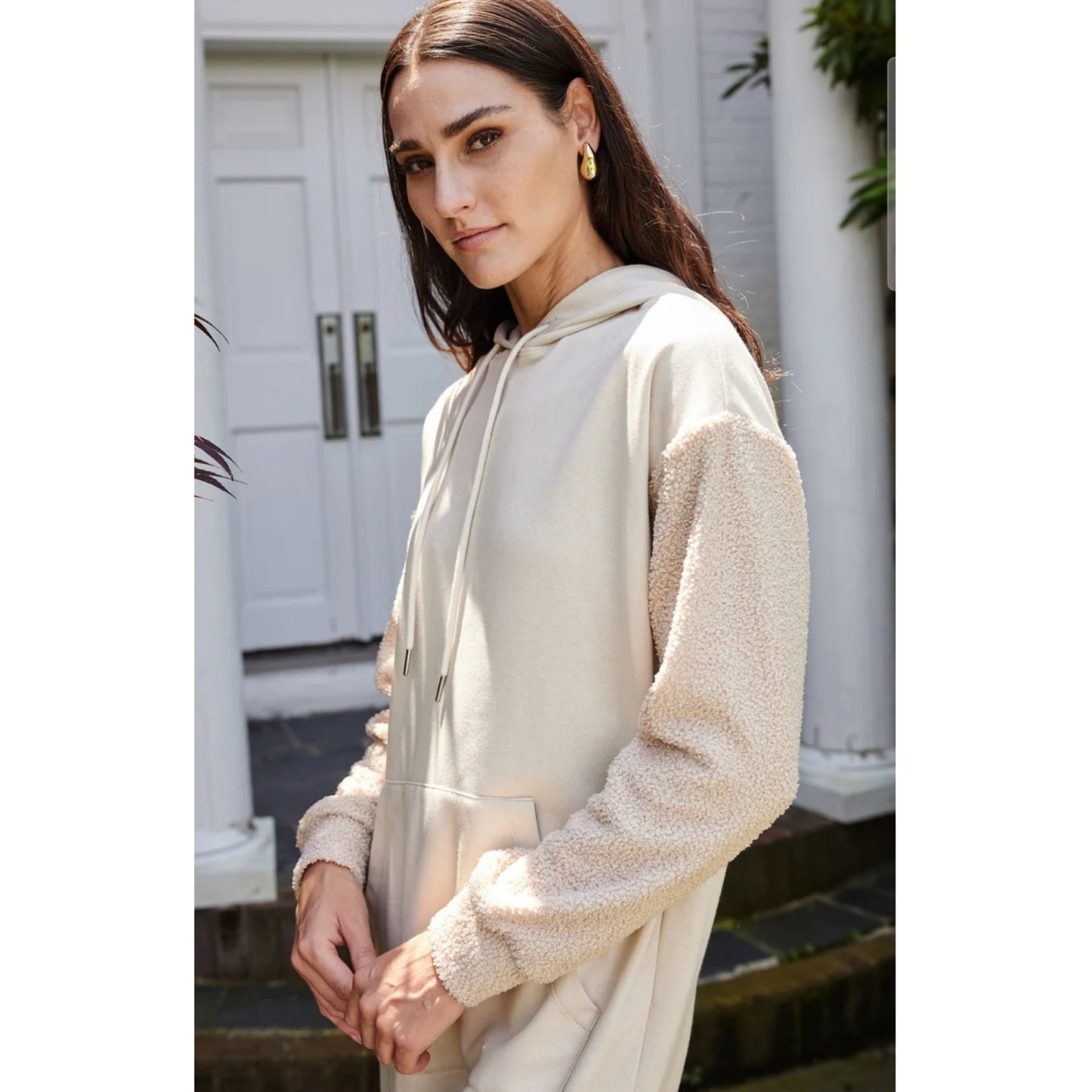 Molly Hoodie Dress Ivory