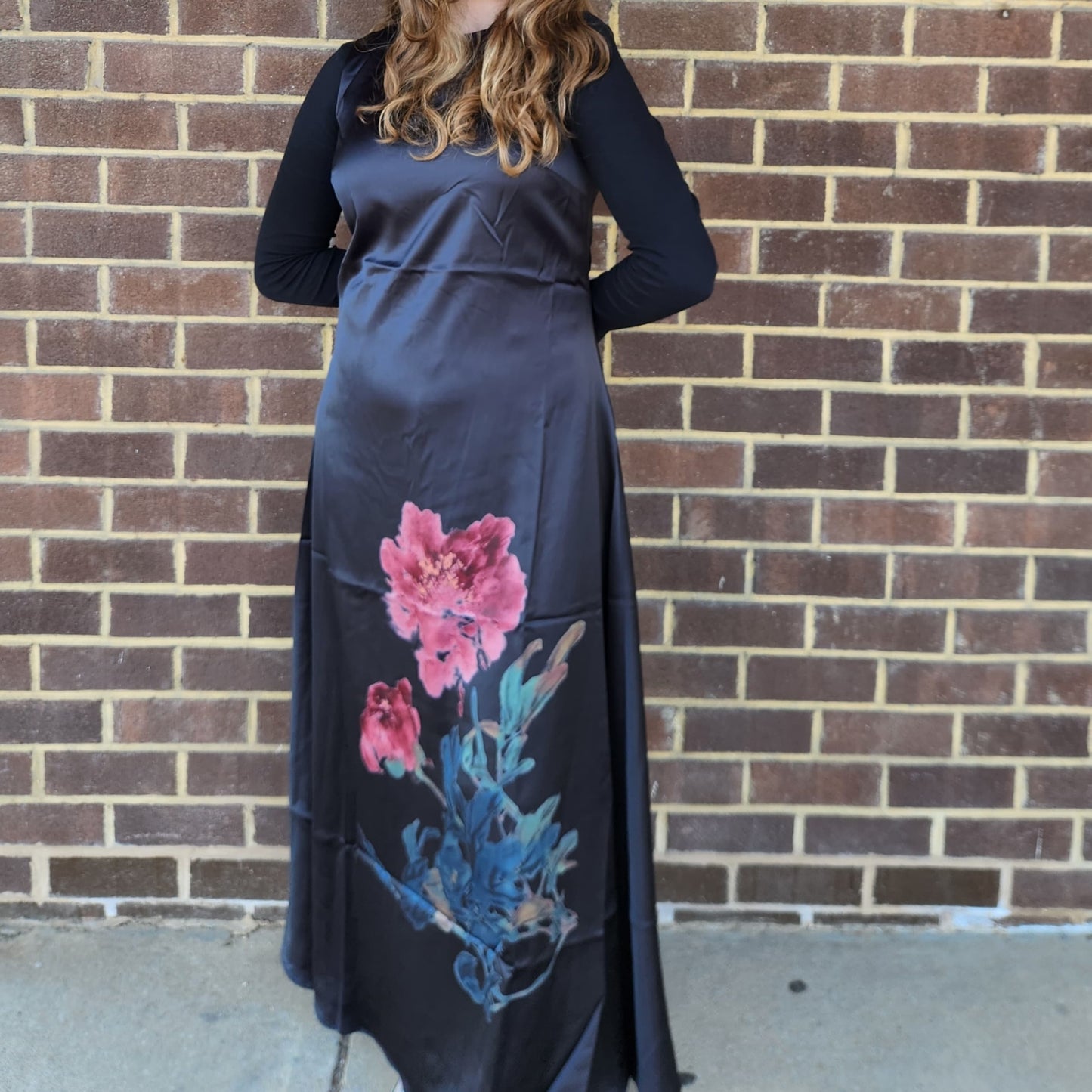 Large Floral Sleeveless Maxi Dress - The Mimi Boutique