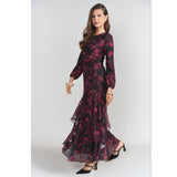 Jodi Skirt Fuschia Flower Art Adina LV