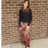 Blush Floral Midi Skirt Lilac Teen