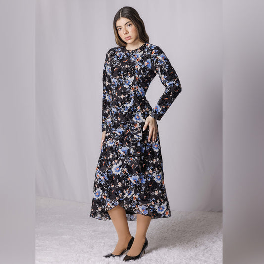 Talya Chiffon Burnout Dress