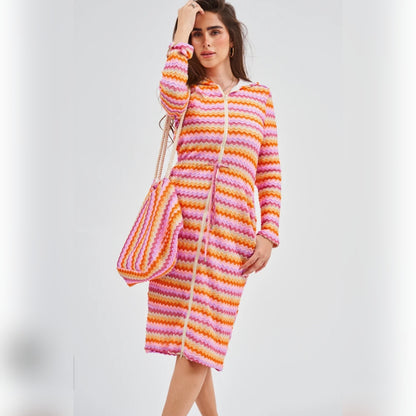 Sunset Chevron Dress DF