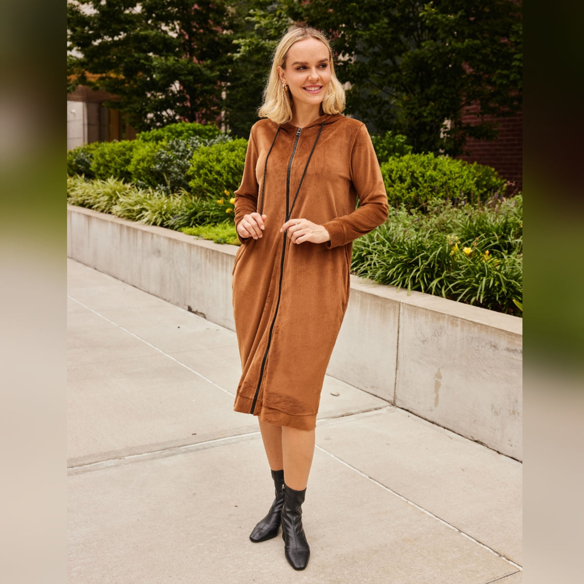 Caramel Carrie Hoodie Dress 2.0