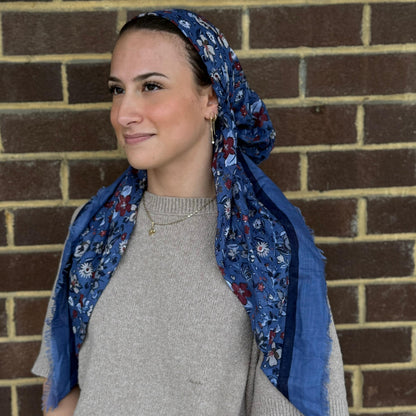 Fall Floral Pre-Tied Scarf Atifa