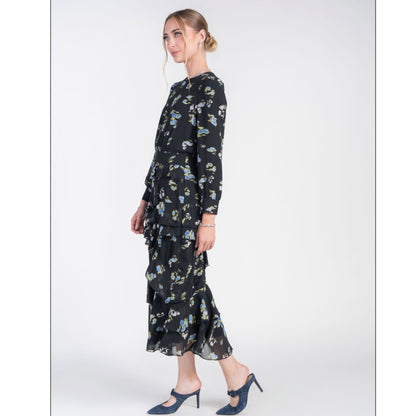 Esme Dress Flowers on Chiffon Adina LV