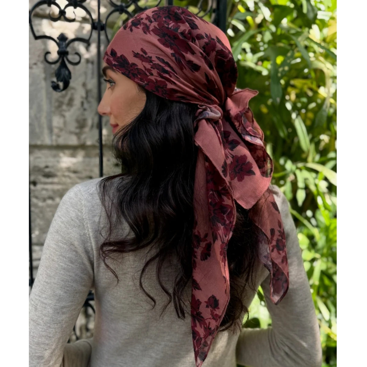 Crimson Rose Headscarf SB