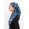 Royal Blue Florals Headscarf SB