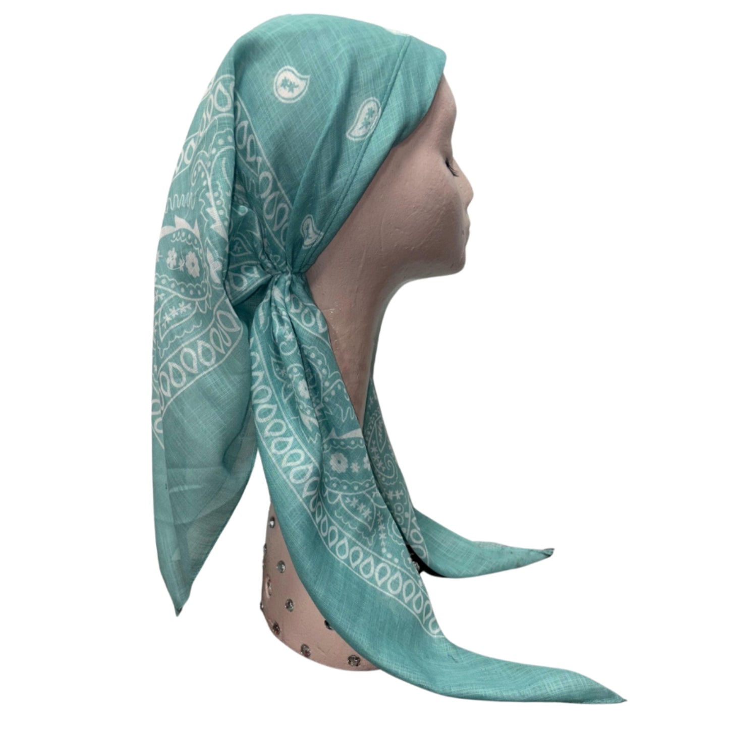Bandana Paisley Print Pre-tied Headscarf Itsyounique