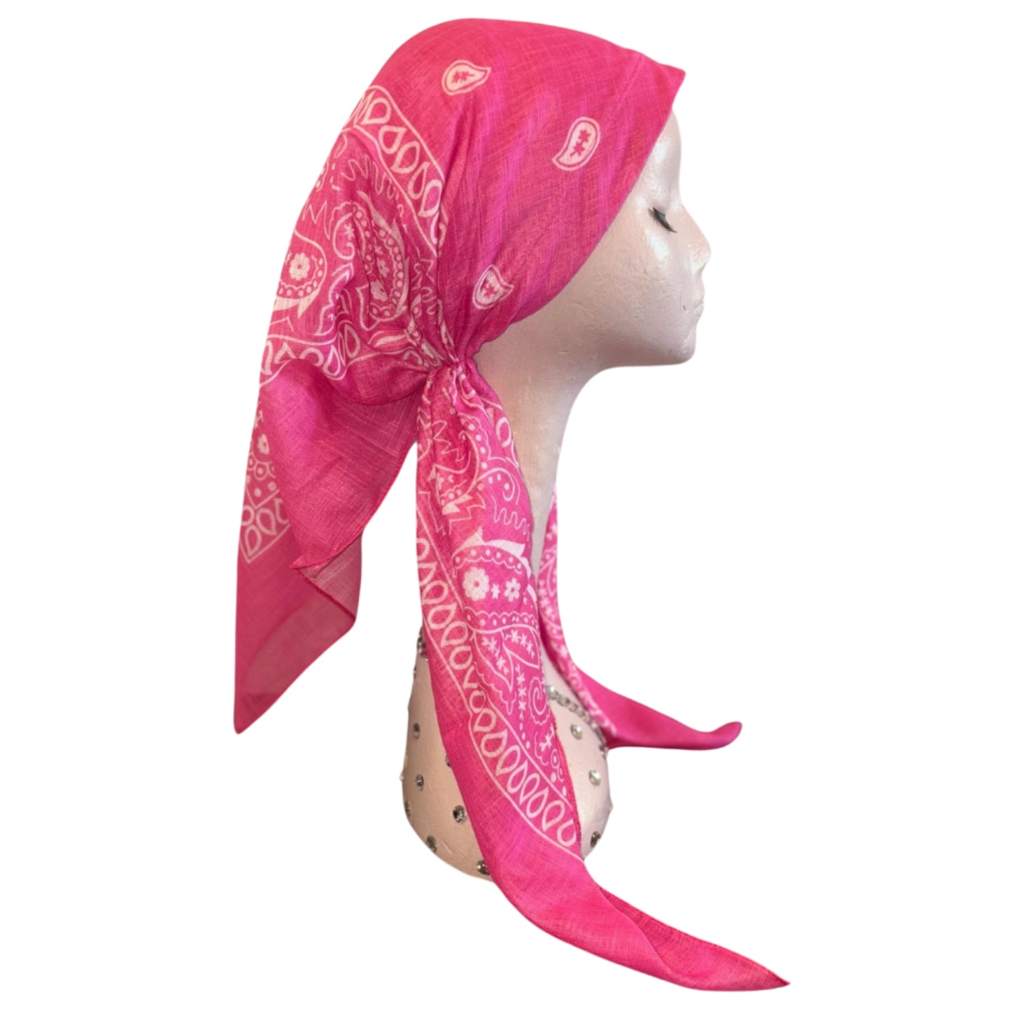 Bandana Paisley Print Pre-tied Headscarf Itsyounique