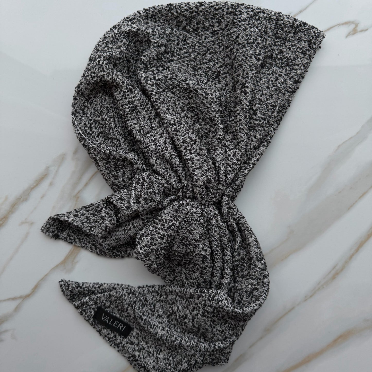 Aspen Boucle Plush Knit Pre-tied Scarf Valeri