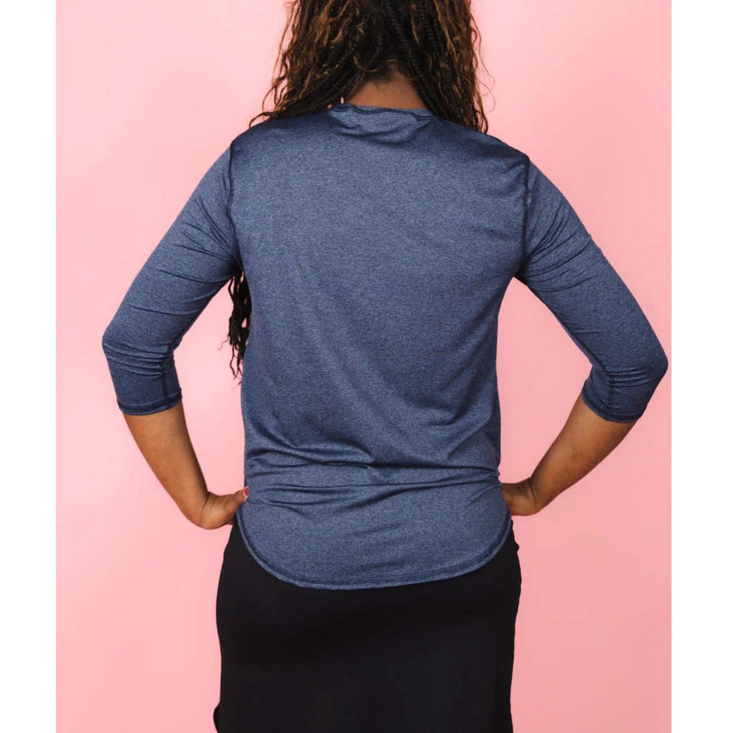 Denim Quarter Performance Top Transcendent