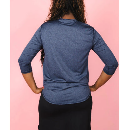 Denim Quarter Performance Top Transcendent