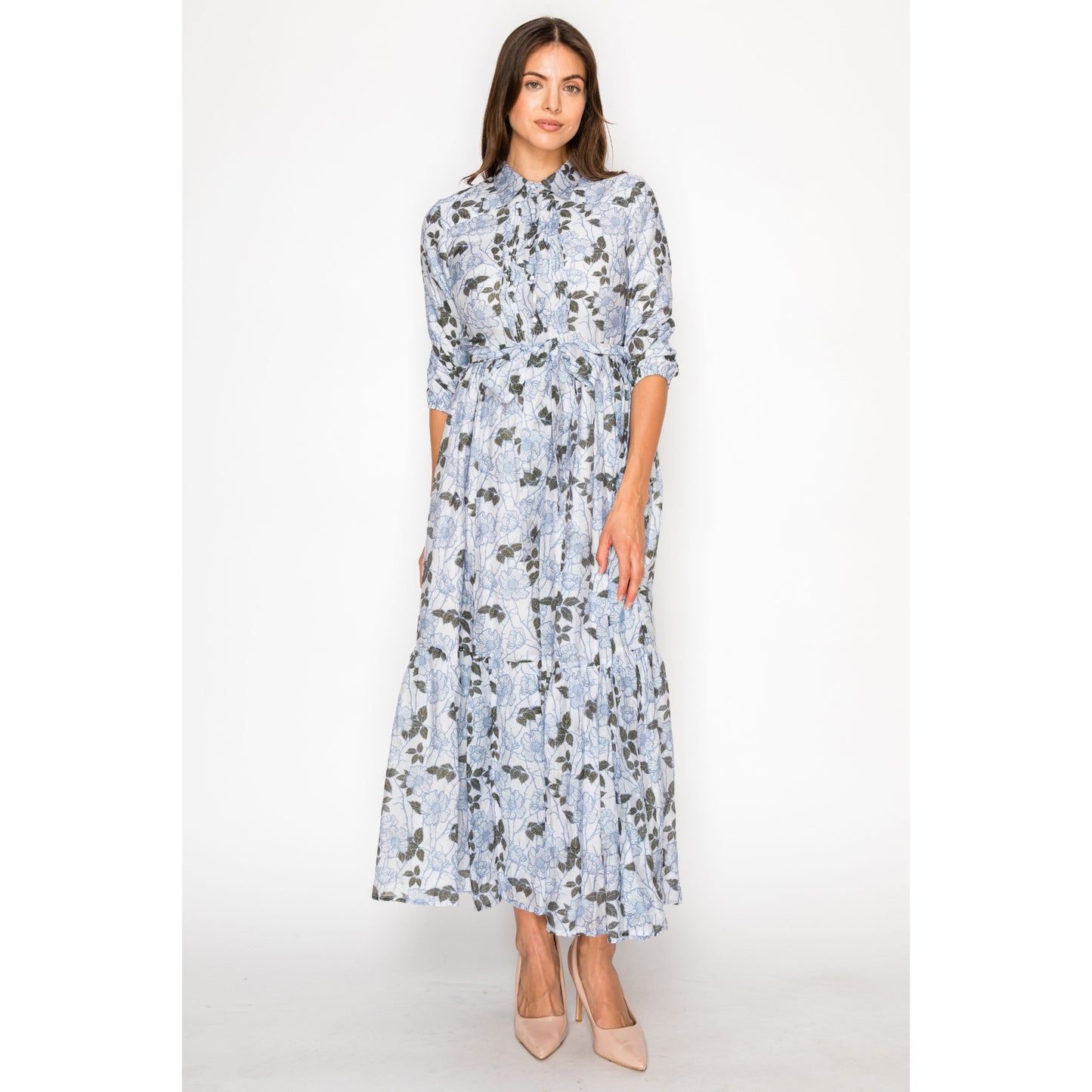 Bayla Blue Floral Dress