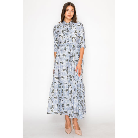 Bayla Blue Floral Dress