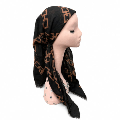 Square Chain Pre-Tied Scarf Atifa