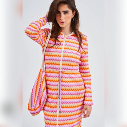 Sunset Chevron Dress DF