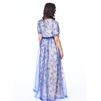 Blue Beaded Gown