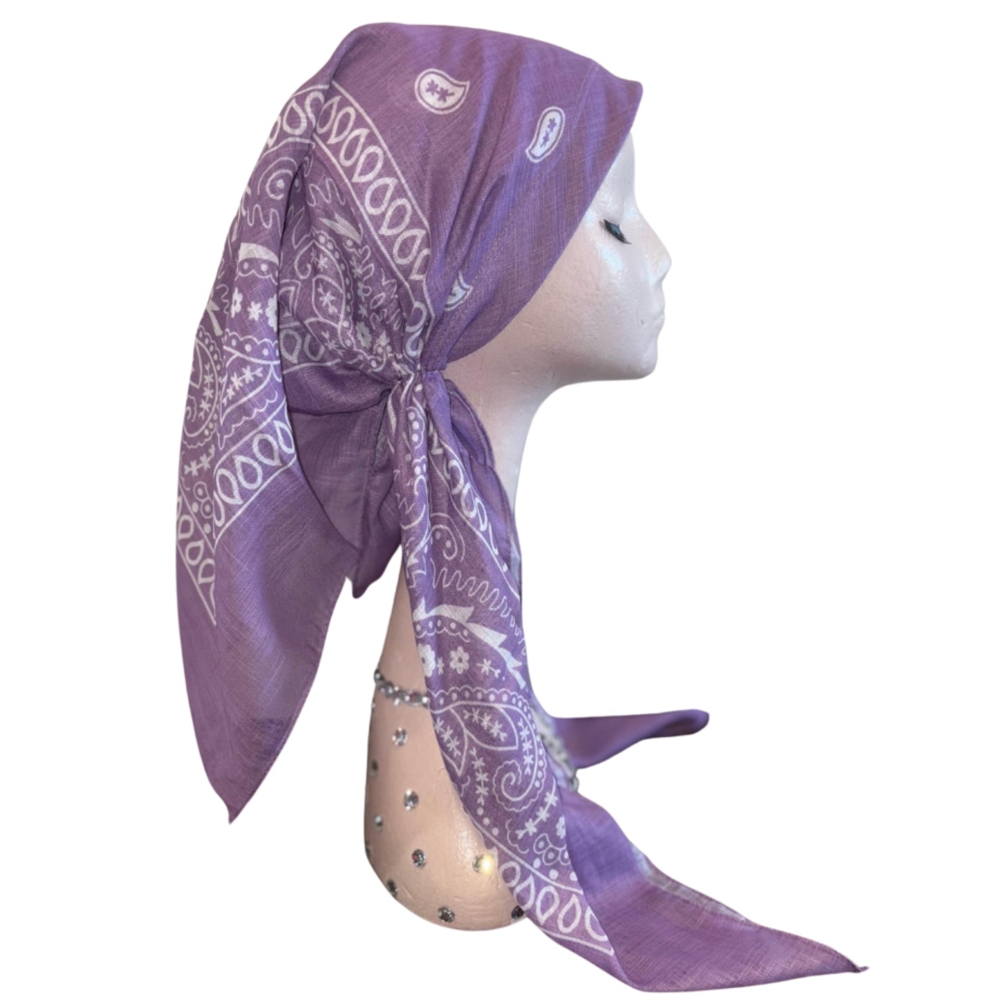 Bandana Paisley Print Pre-tied Headscarf Itsyounique