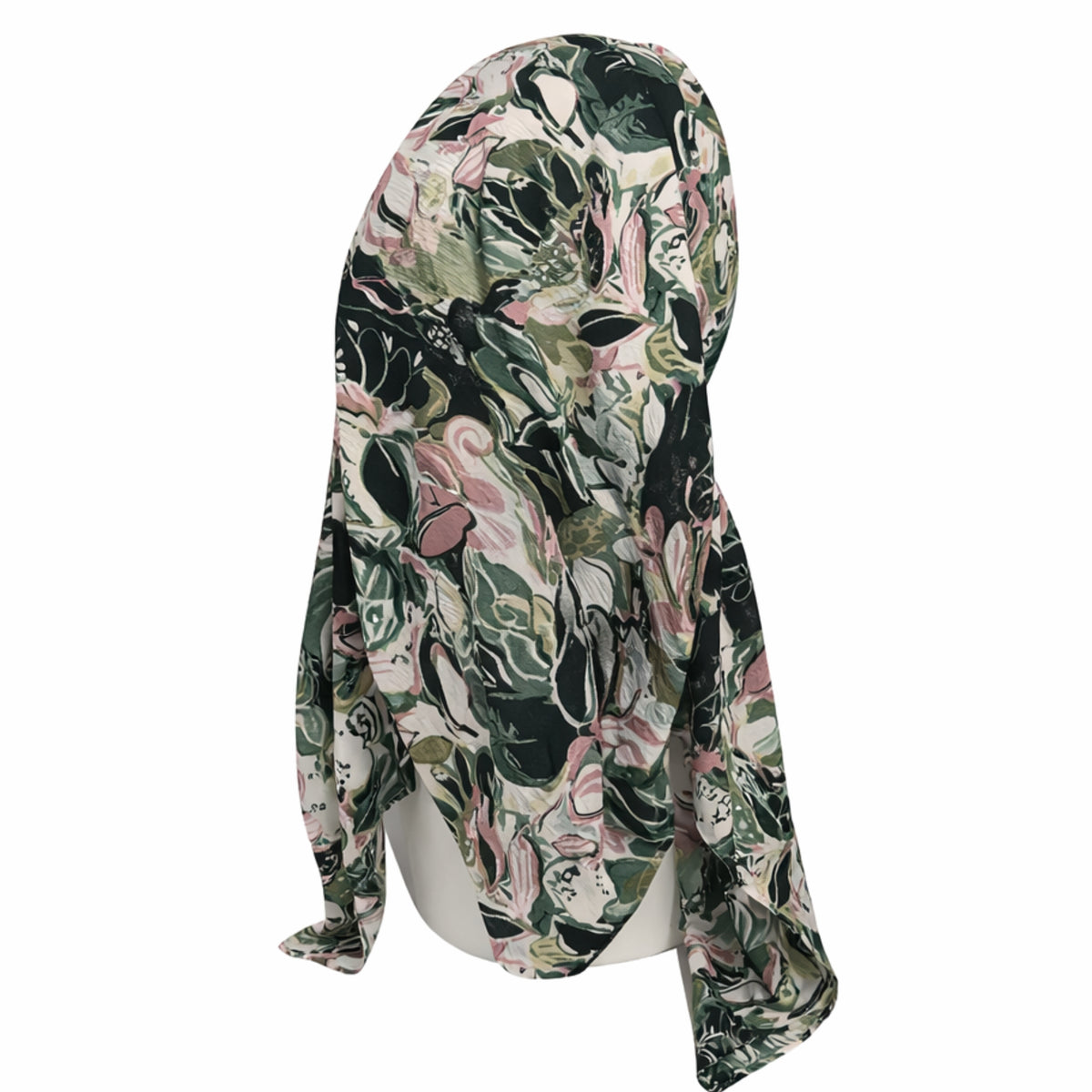 Abstract Floral Pre-Tied Tichels SG