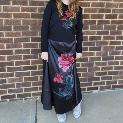 Large Floral Sleeveless Maxi Dress - The Mimi Boutique
