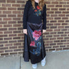 Large Floral Sleeveless Maxi Dress