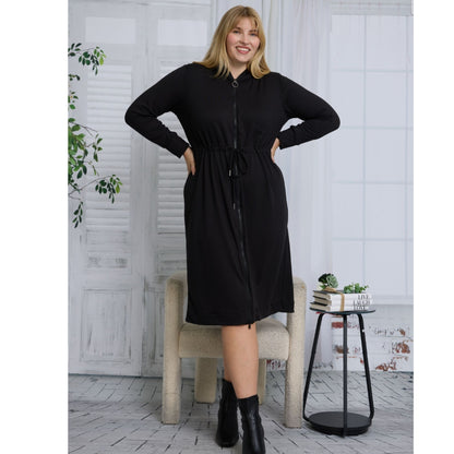 Plus Rhea Black Dress