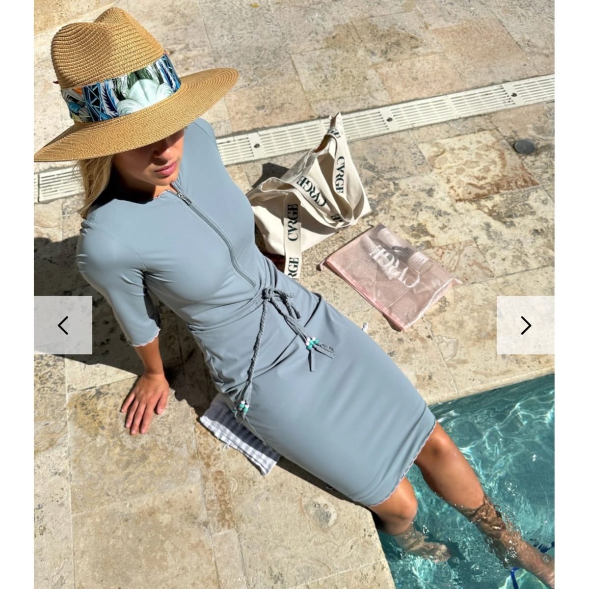 Palm Beach Swim Dress Blue