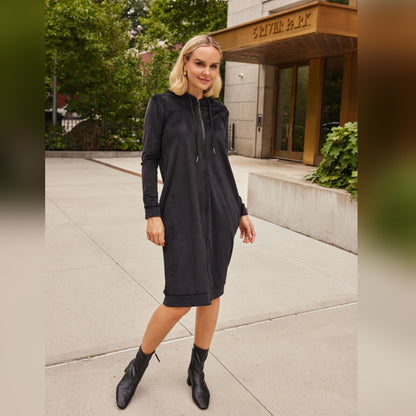Black Carrie Hoodie Dress 2.0