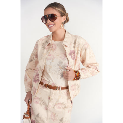 Bomber Jacket Vintage Floral Denim Adina