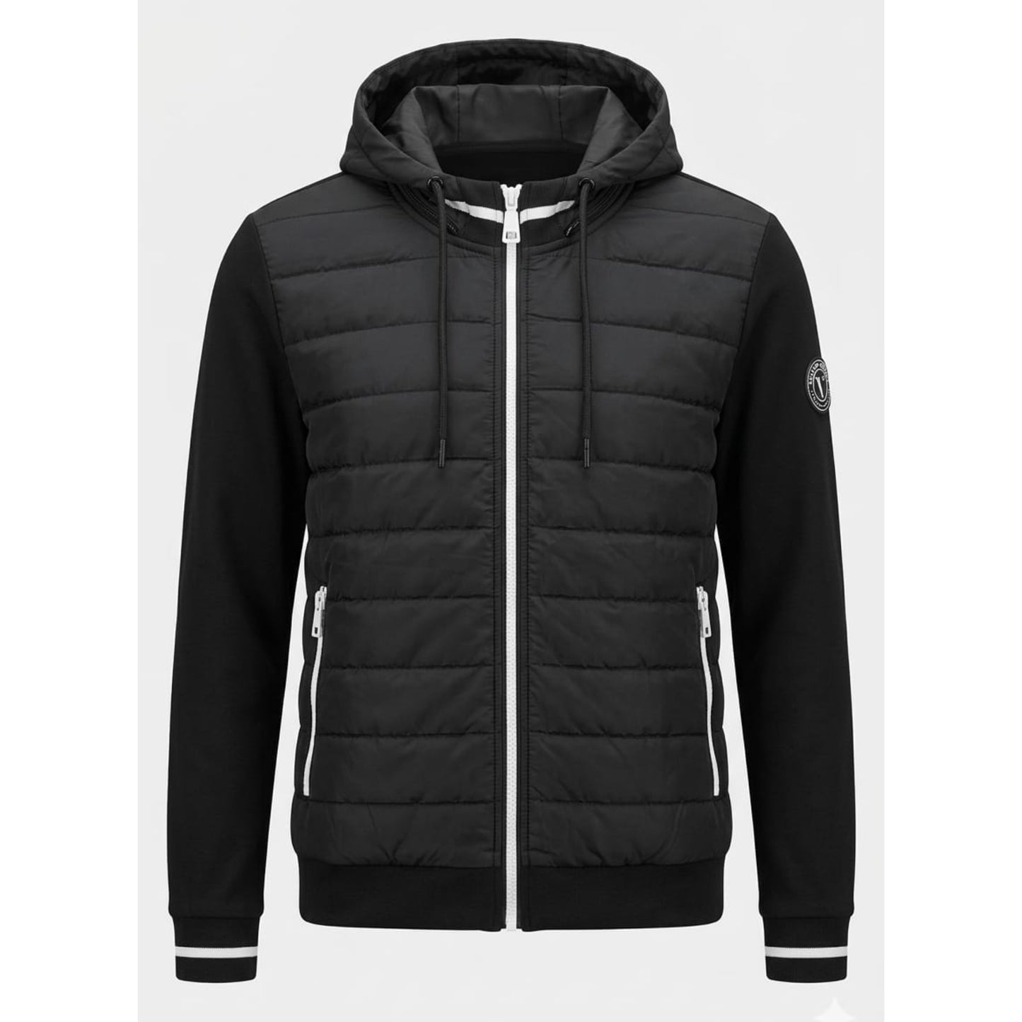 Black/ White Sophie Puffer Jacket OC