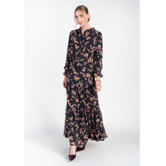 Zoe Maxi Dancing Pink & Yellow Flowers Adina LV