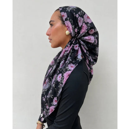 Pink Dahlia Headscarf SB