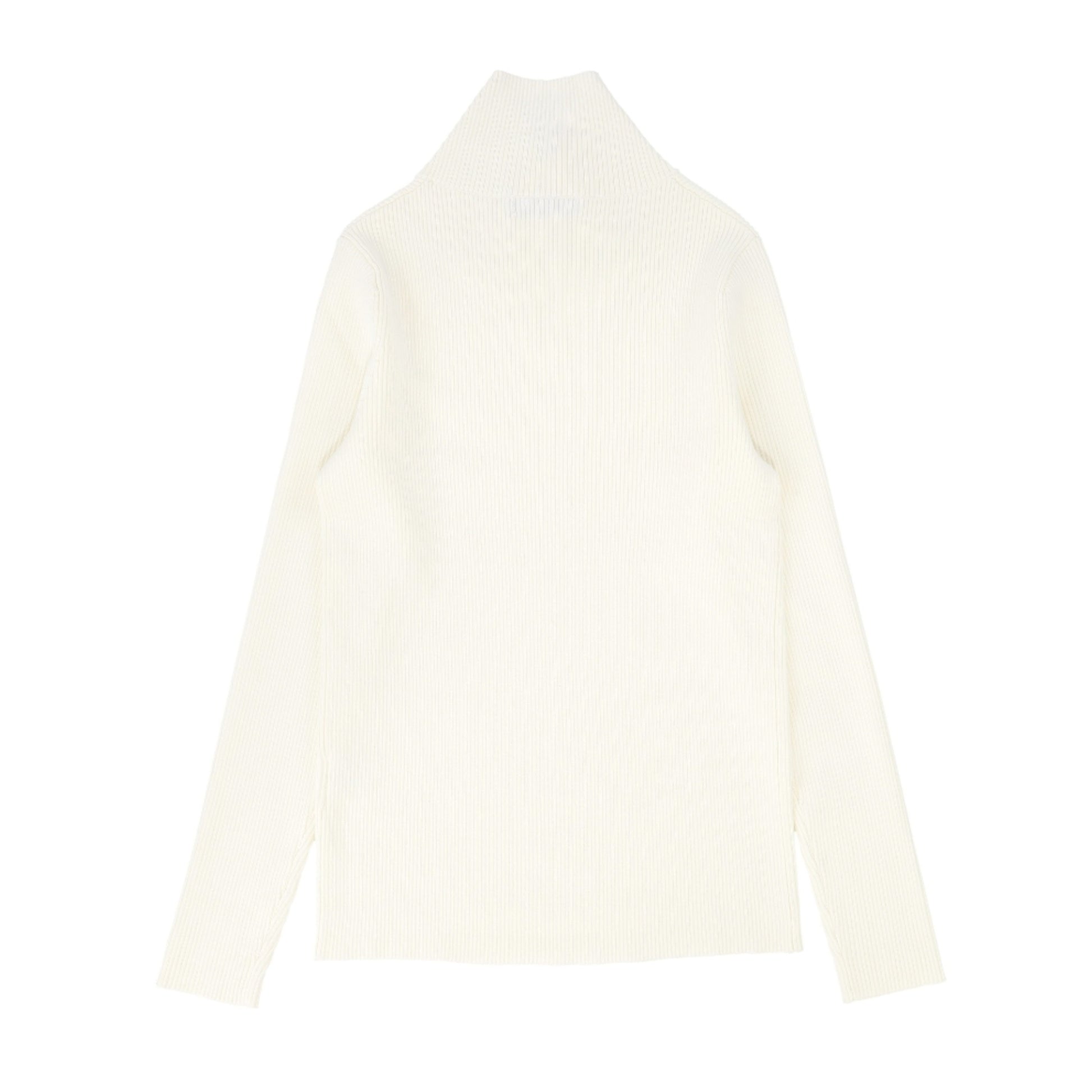 Wrap Neck Sweater Ivory - The Mimi Boutique