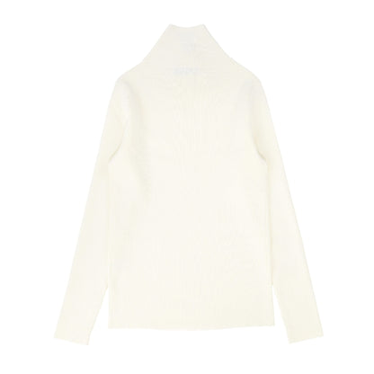 Wrap Neck Sweater Ivory - The Mimi Boutique