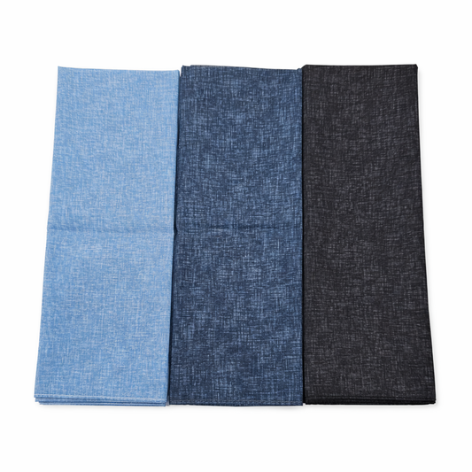 Denim Cotton Bandana Open Headscarf  Revaz