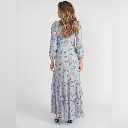 Debbie Top Blue & Pink Floral Adina LV - The Mimi Boutique