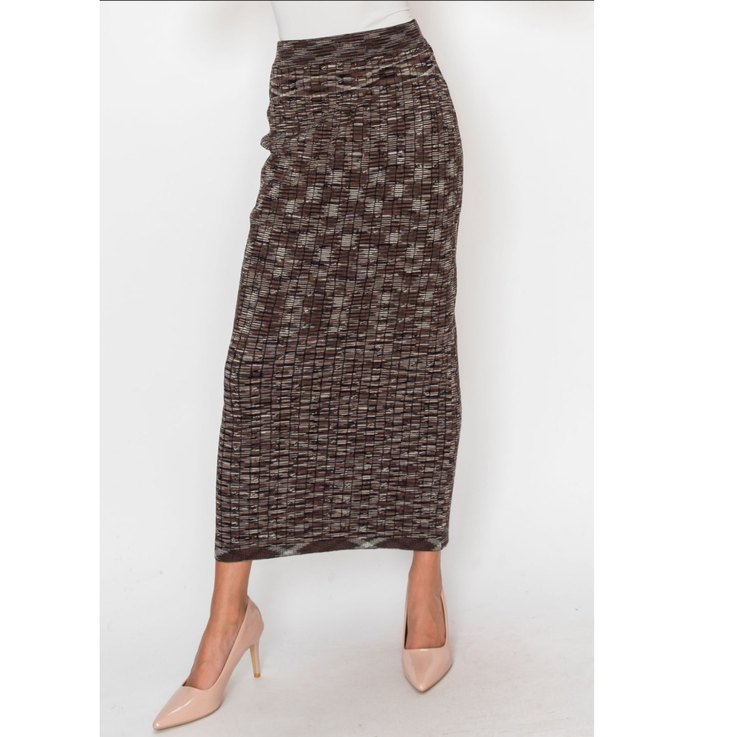 Space Dye Yal Knit Skirt