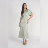 Marlo Dress Mint Jacquard Adina LV - The Mimi Boutique