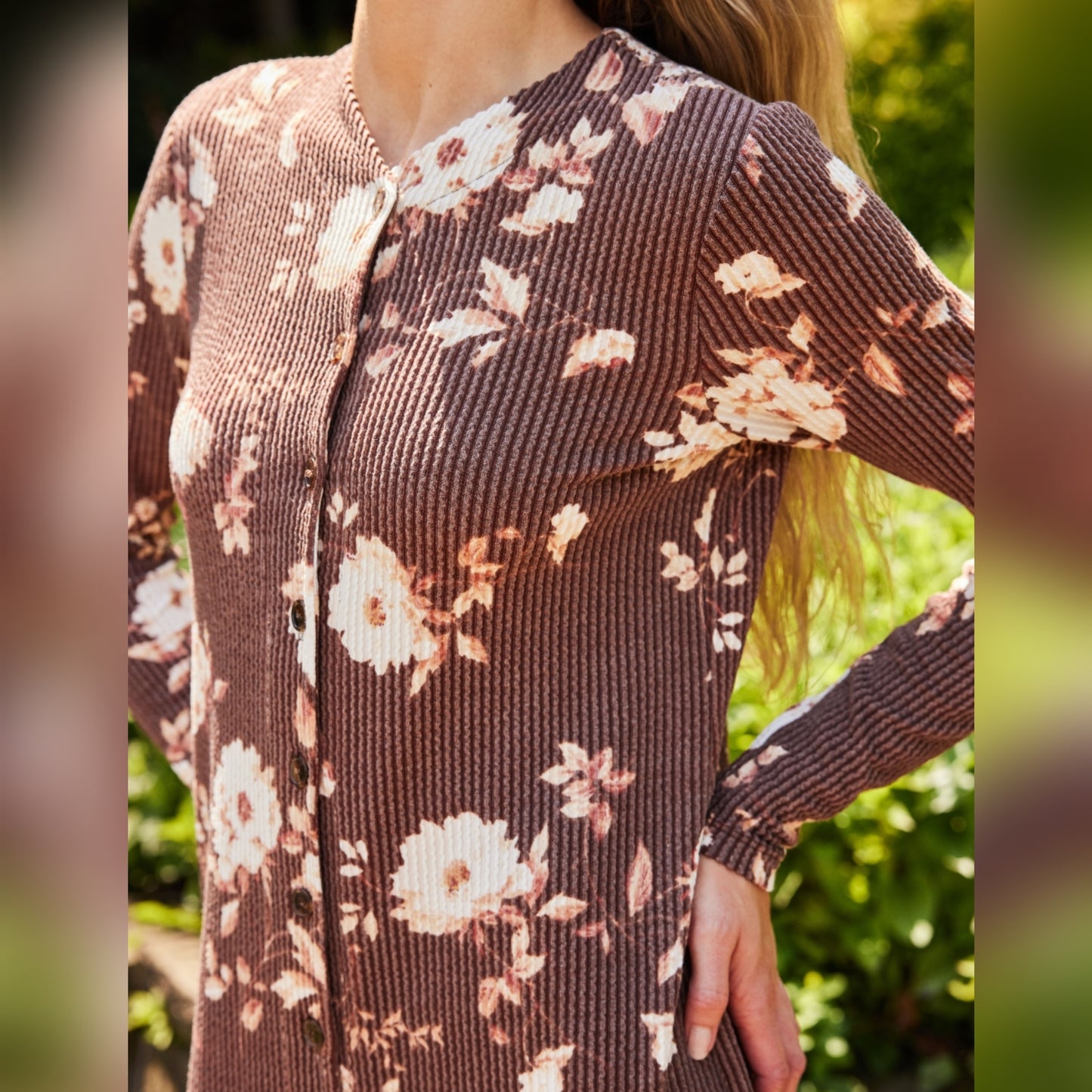 Alexa Brown Floral Dress