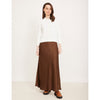 Brown Satin Skirt OC