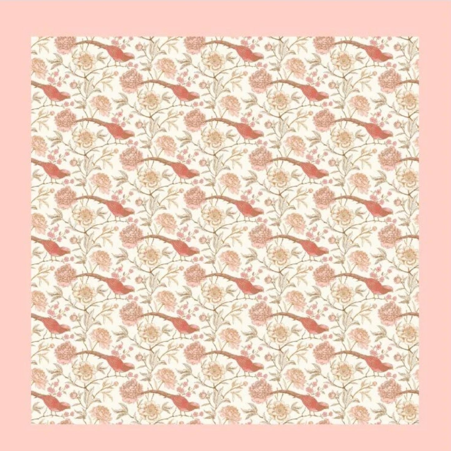 Vintage Peach Plume Headscarf Valeri Many Styles