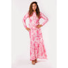 Pink Streaks Mesh Print Skirt - The Mimi Boutique