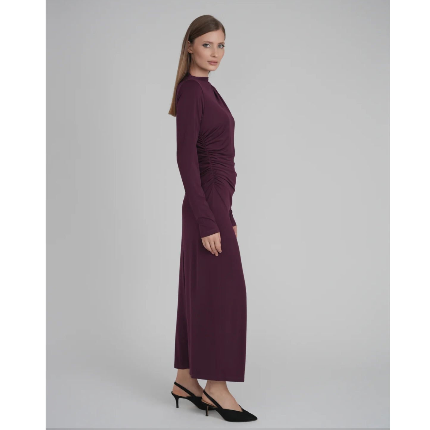 Side Cinch Dress Berry