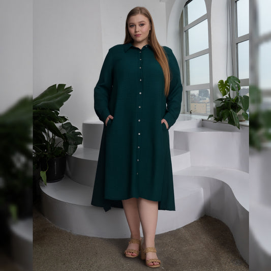 Plus Stella Hunter Dress - The Mimi Boutique