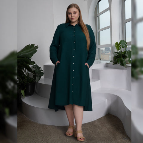 Plus Stella Hunter Dress - The Mimi Boutique