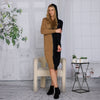 Eliza Dress Black Tan