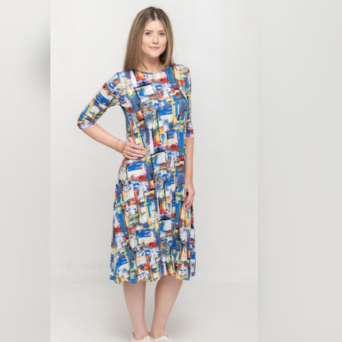 Aline Dress Modern Art