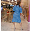 Mesh Lace Print Dress